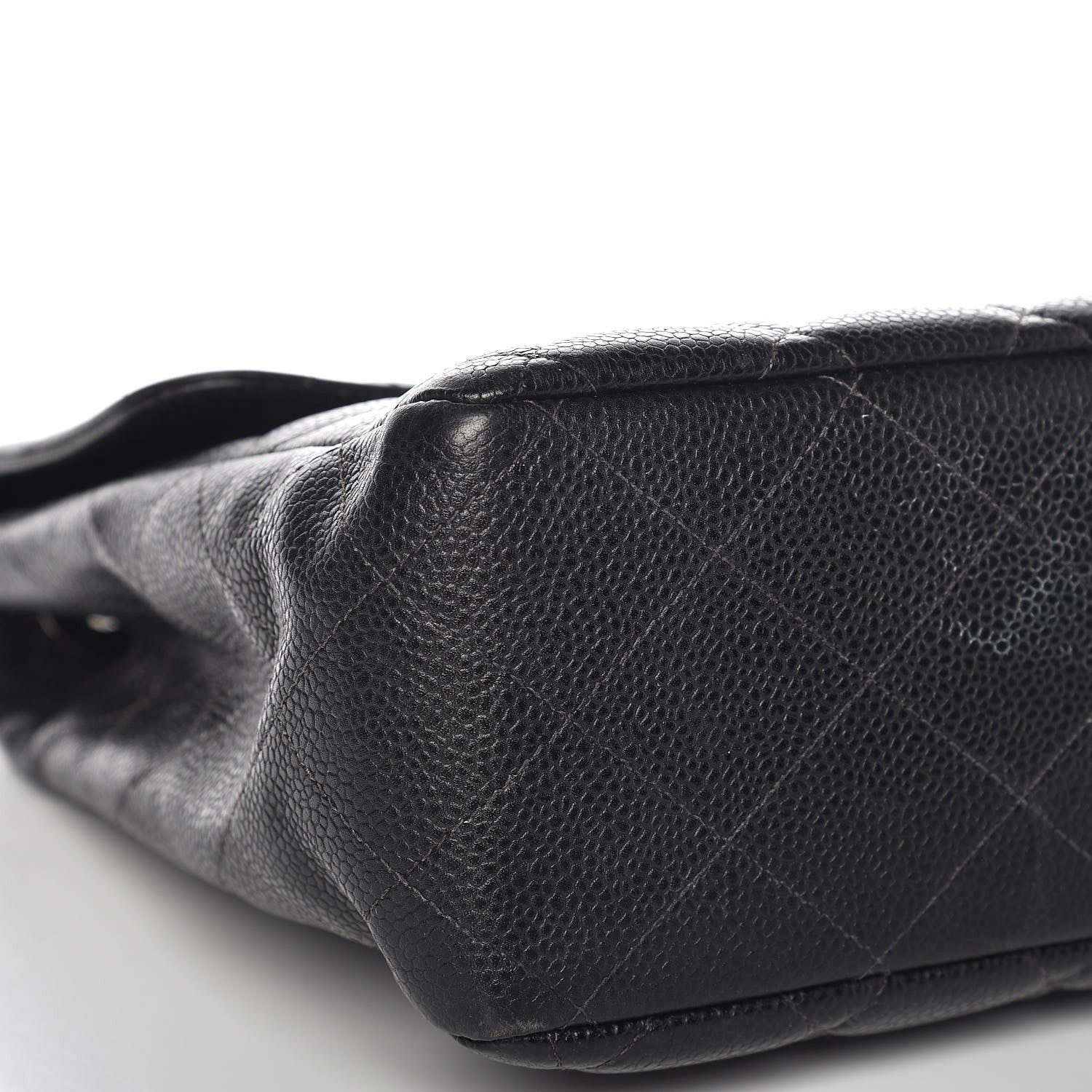 Chanel Caviar Quilted Jumbo Single Flap Black 9 of 17