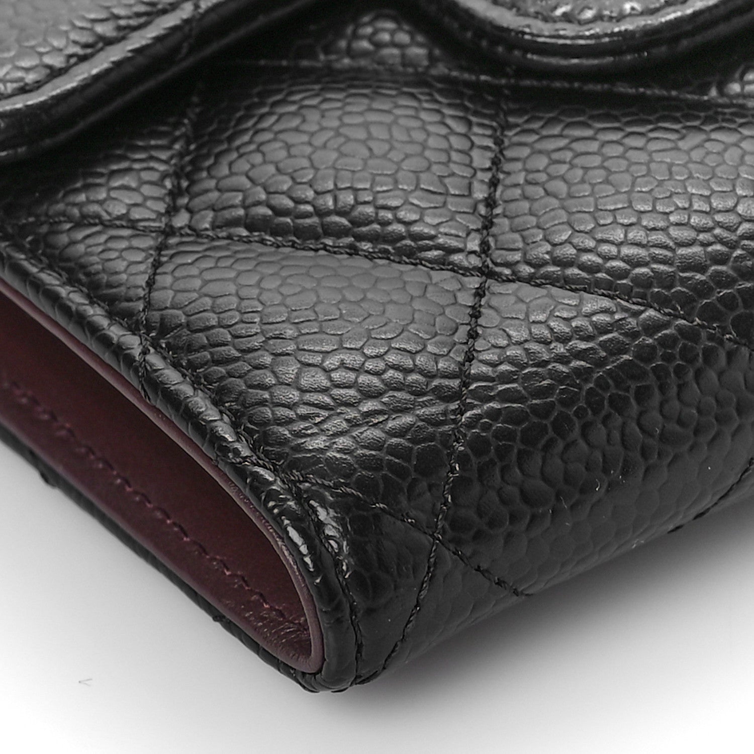 Chanel Caviar Quilted Compact Flap Wallet Black 8 of 10