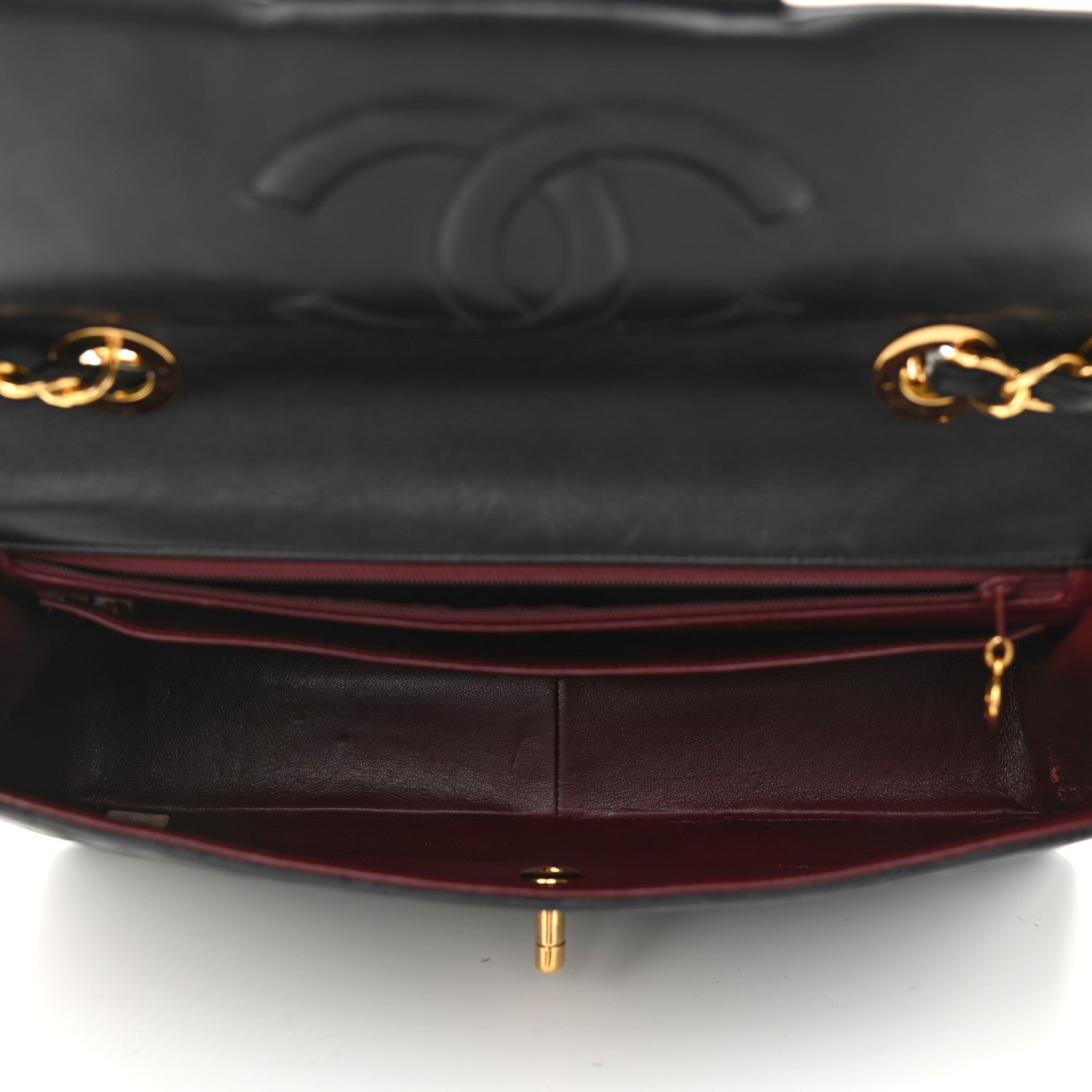 Chanel Lambskin Quilted XL Jumbo Single Flap Black 5 of 14