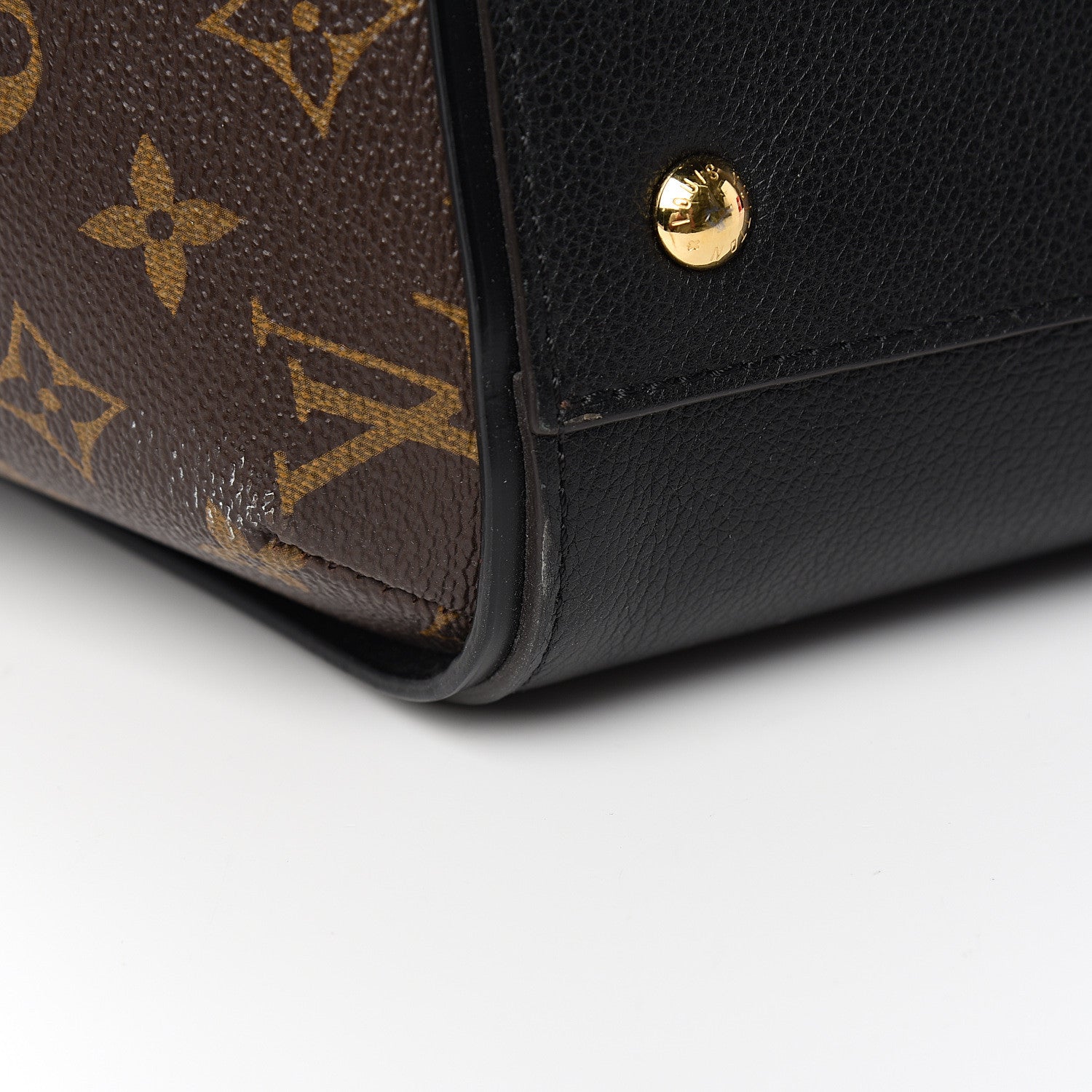 Louis Vuitton Calfskin Monogram Kimono Tote Black 7 of 10