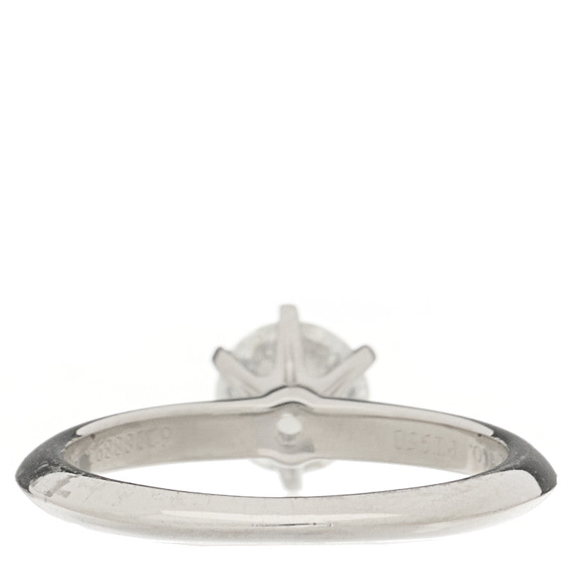 Tiffany Platinum Diamond .77ct Solitaire Engagement Ring 50 5.25 4 of 6