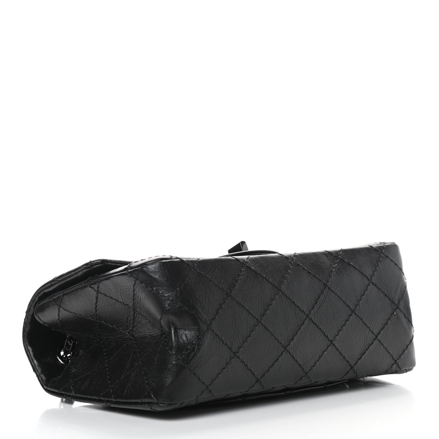 Chanel Aged Calfskin Quilted 2.55 Reissue Mini Flap So Black 3 of 8