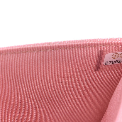 Chanel Iridescent Caviar Quilted Wallet on Chain WOC Rose Pink 10 of 11