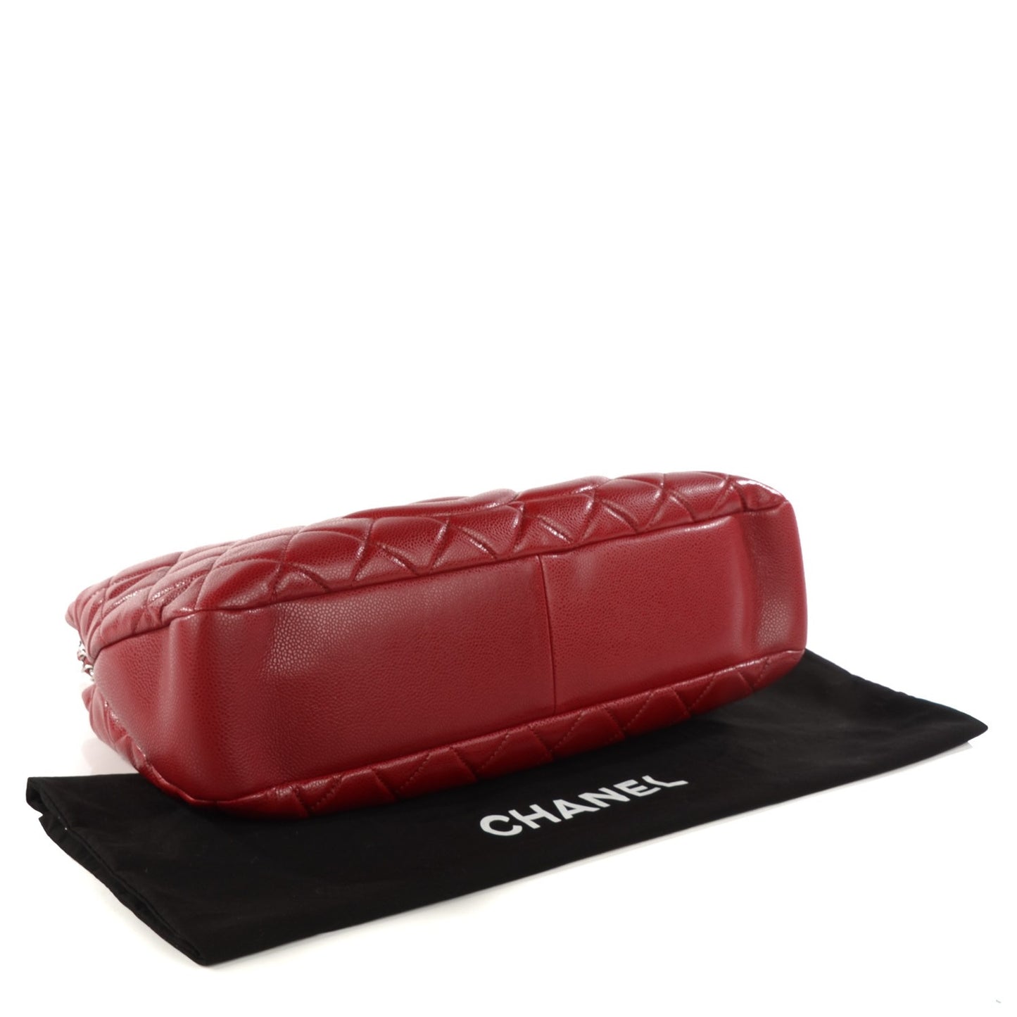 Caviar Quilted Timeless CC Soft Tote Red