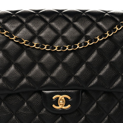 Chanel Caviar Quilted XXL Travel Flap Bag Black 8 of 11