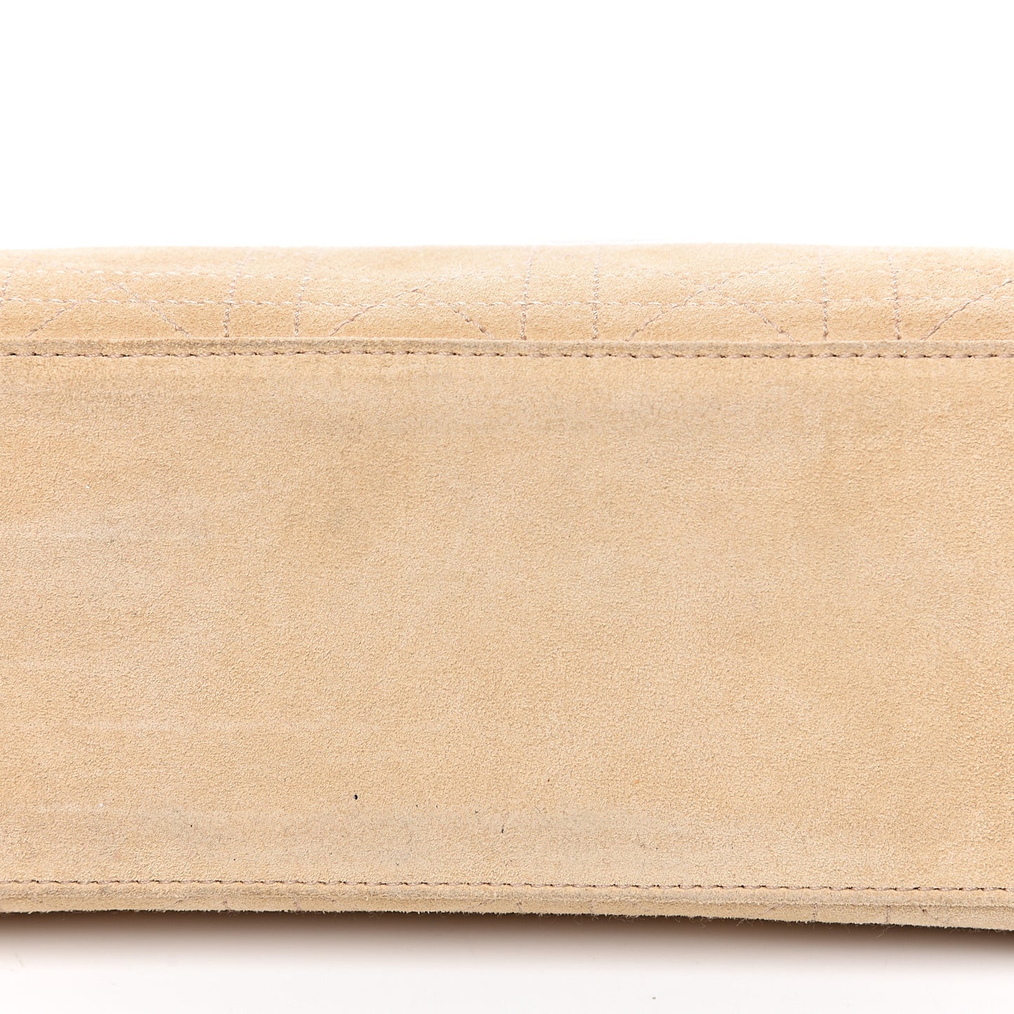 Suede Cannage Stitched East West Lady Dior Beige
