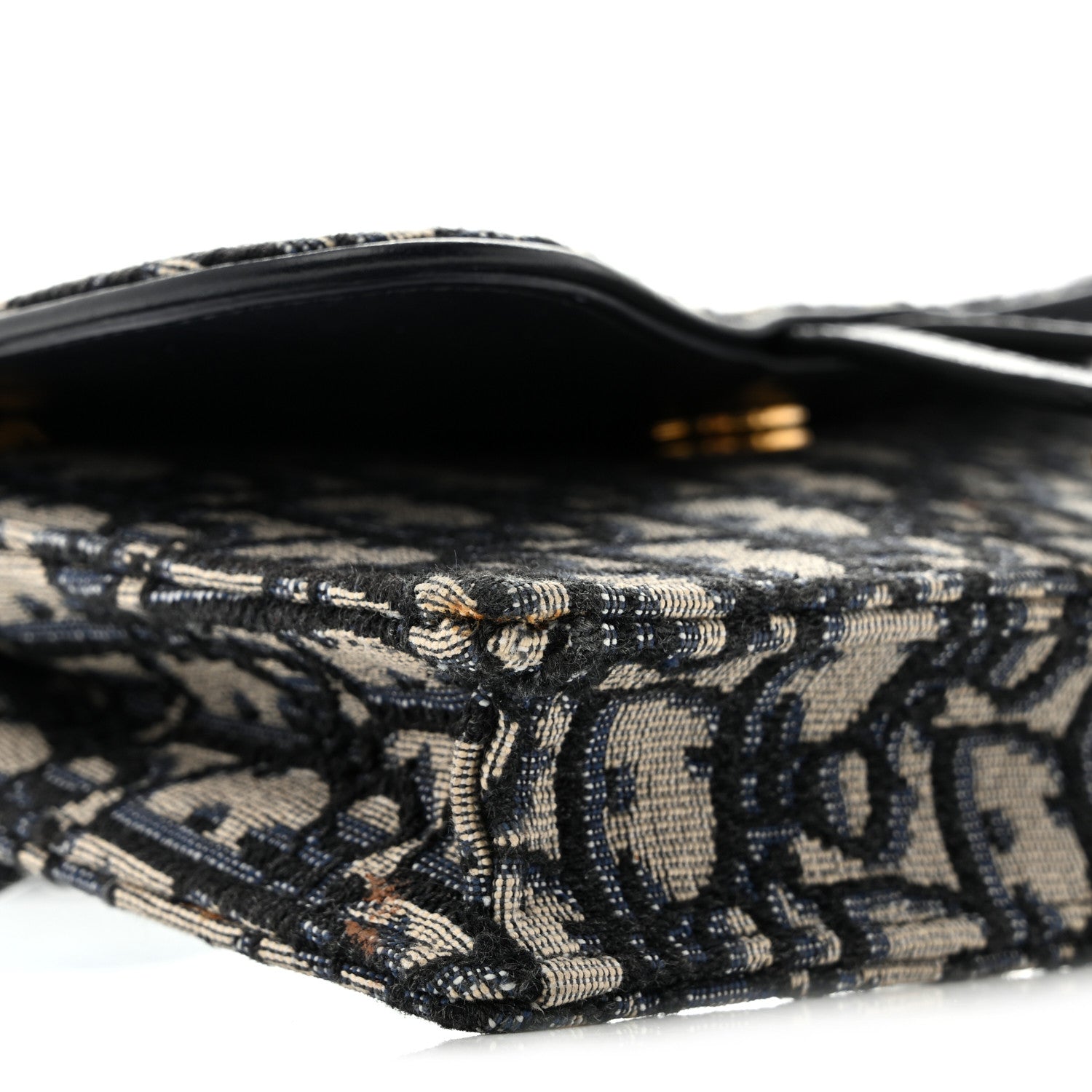 Christian Dior Oblique Saddle Belt Bag Blue 8 of 13
