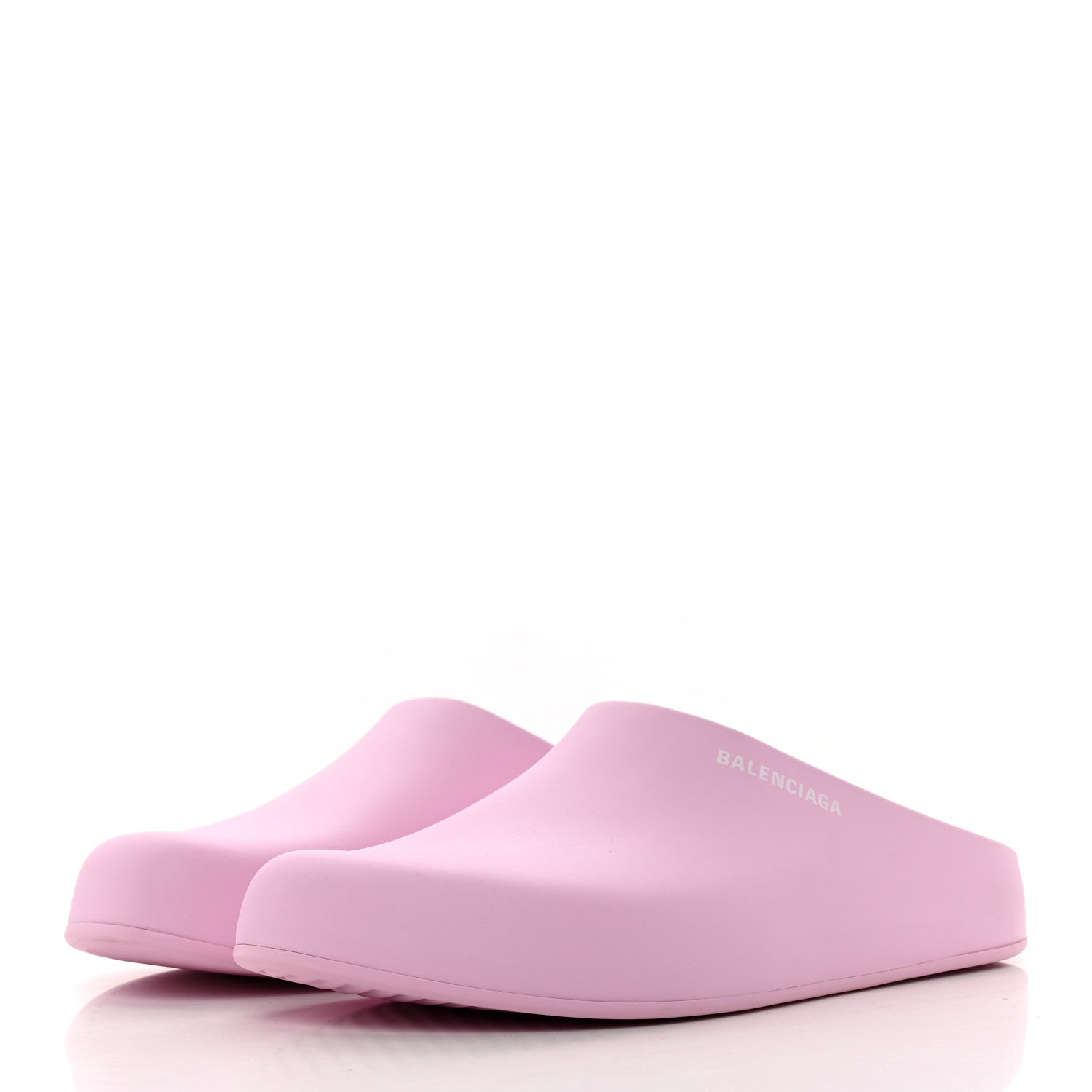 Balenciaga Rubber Eva Logo Womens Pool Slide Sandals 42 Pink 3 of 6