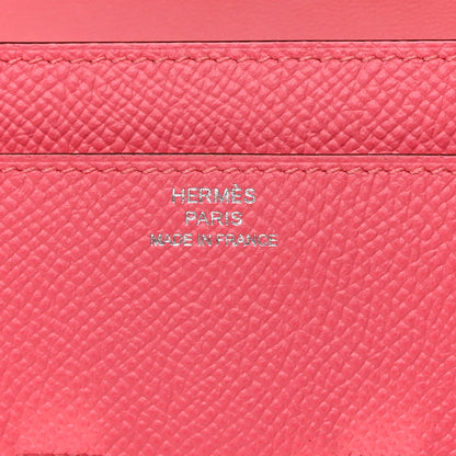 Hermes Epsom Constance Long Wallet Rose Azalee 6 of 8