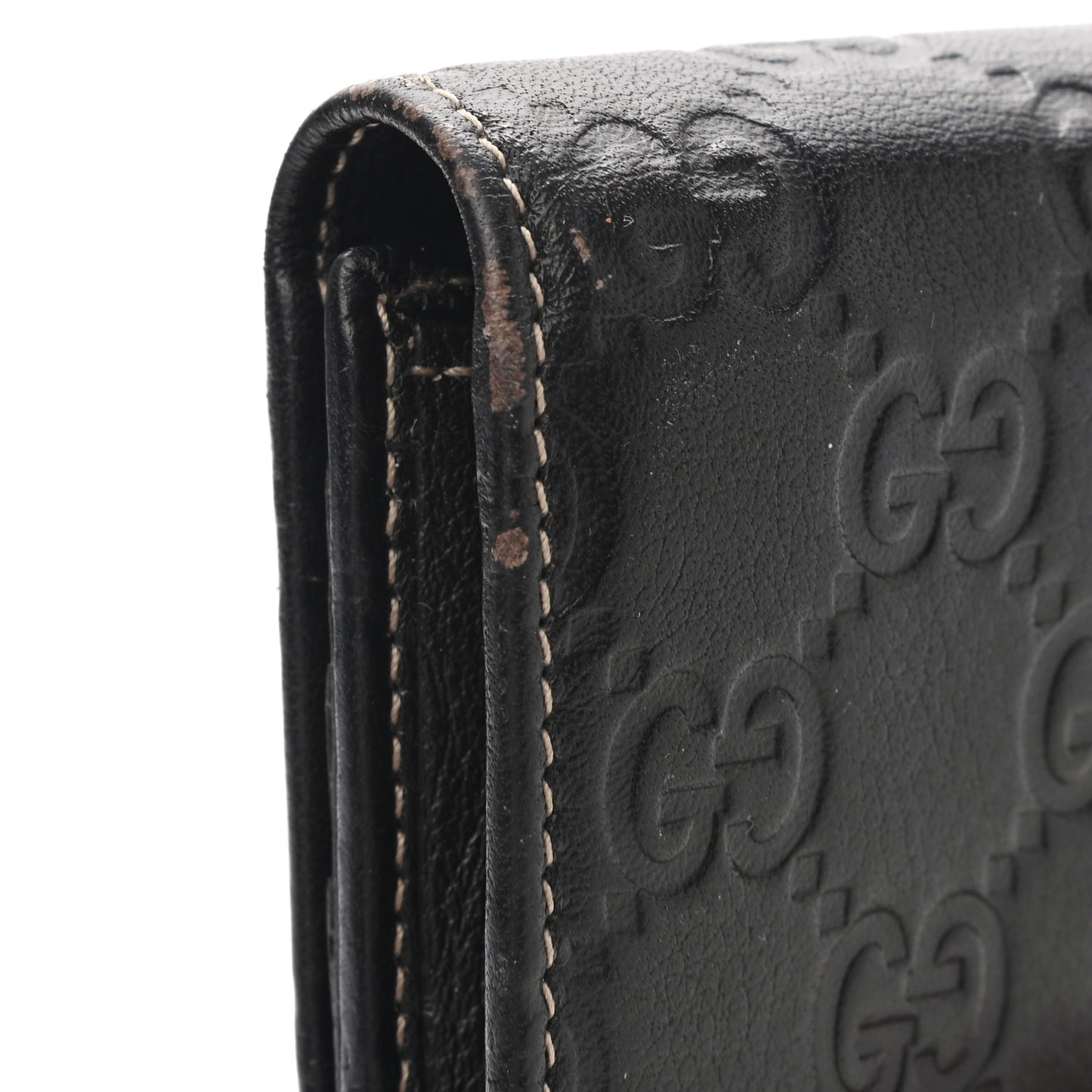 Guccissima Signature GG Pierce Continental Wallet Chocolate
