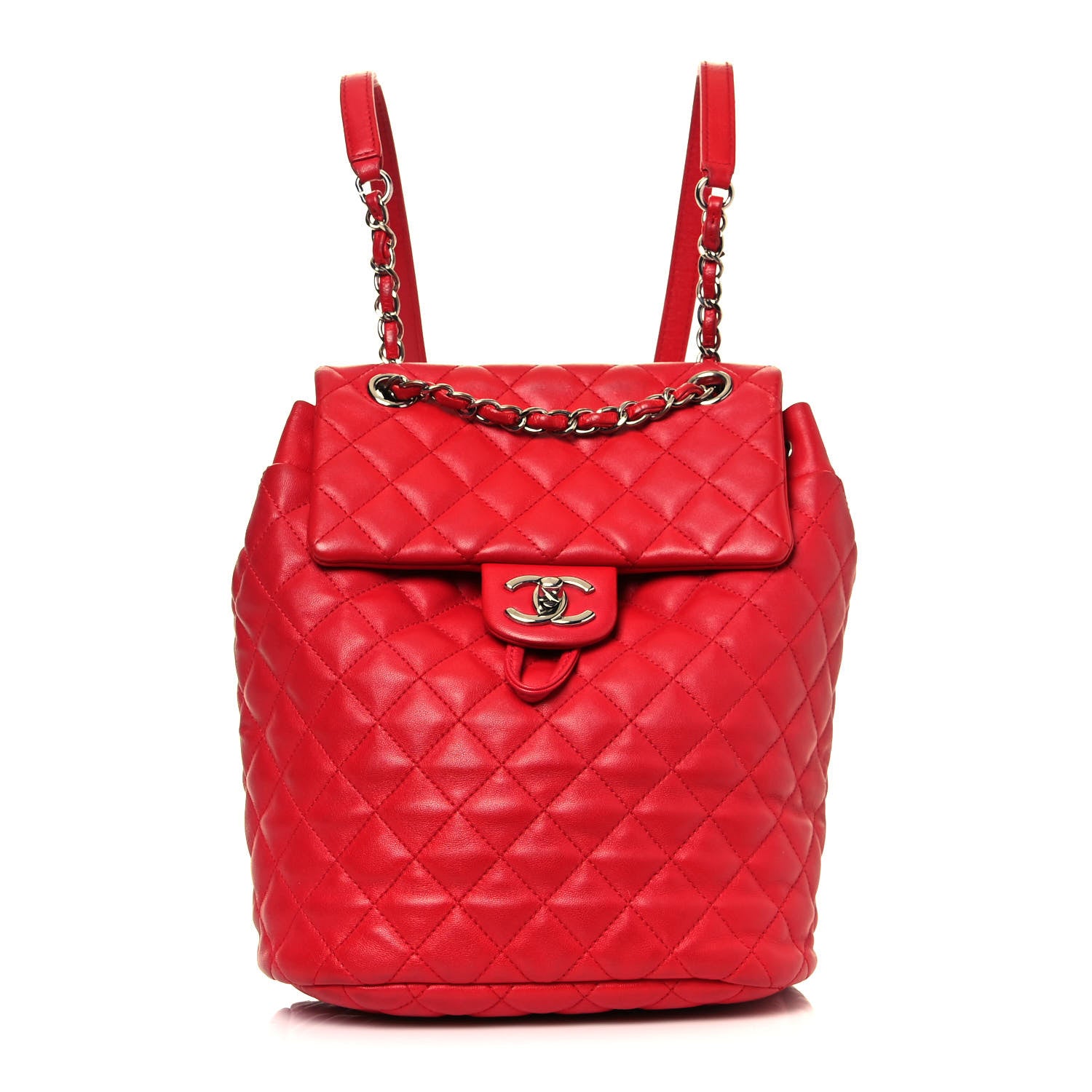 Chanel Lambskin Quilted Small Urban Spirit Backpack Red 1 of 15