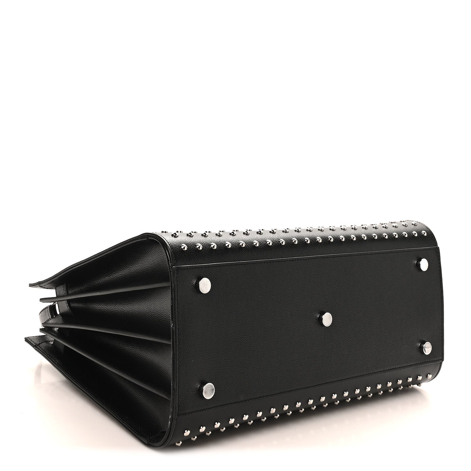 Saint Laurent Grain De Poudre Studded Nano Sac De Jour Black 4 of 10