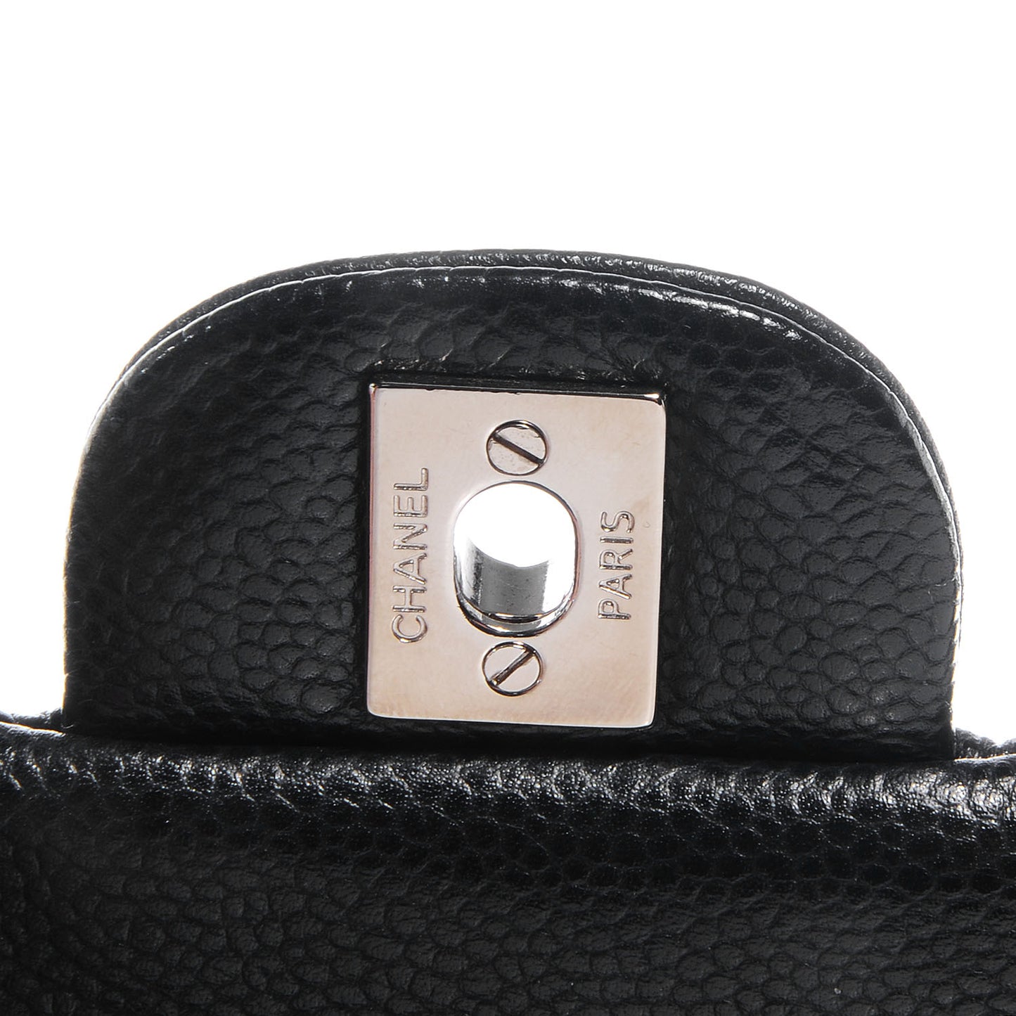 Caviar Quilted Clutch Flap Black