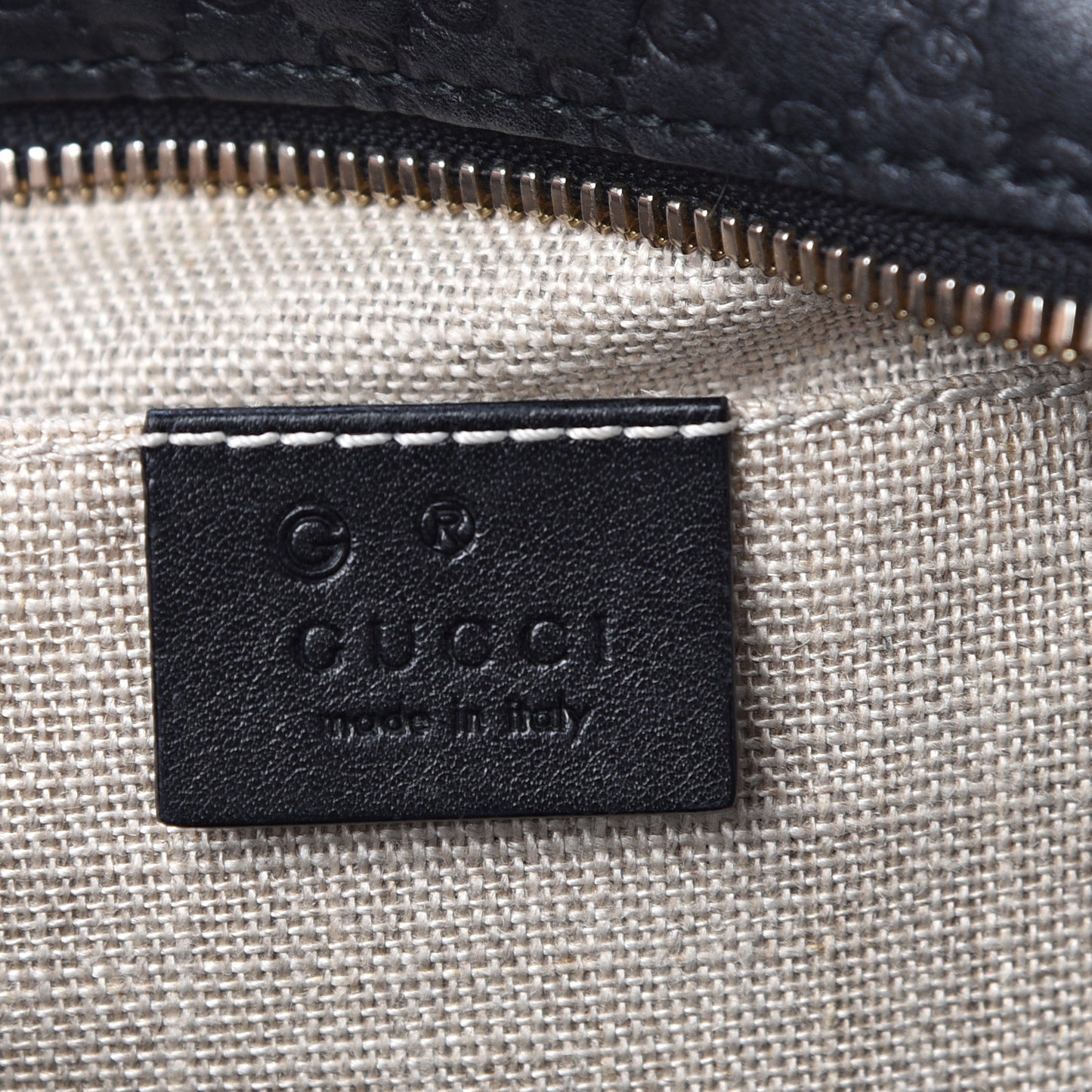 Microguccissima Mini Bree Messenger Bag Black