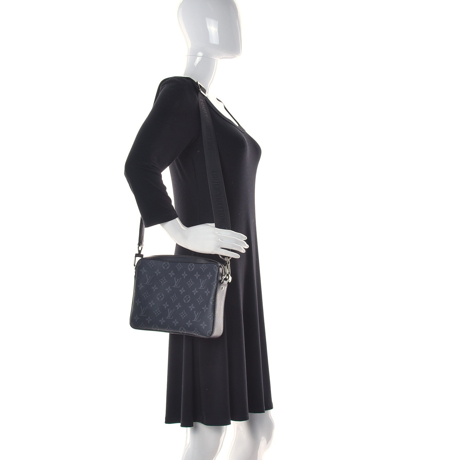 Louis Vuitton Reverse Monogram Eclipse Trio Messenger Large Pochette 2 of 12