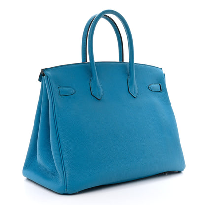 Hermes Togo Verso Birkin 35 Bleu Zanzibar Malachite 3 of 15
