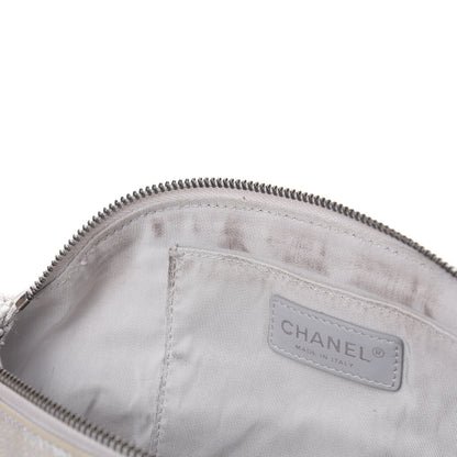 Chanel Metallic Grained Calfskin Quilted Casual Rock Waist Bag Fanny Pack Silver 12 of 18