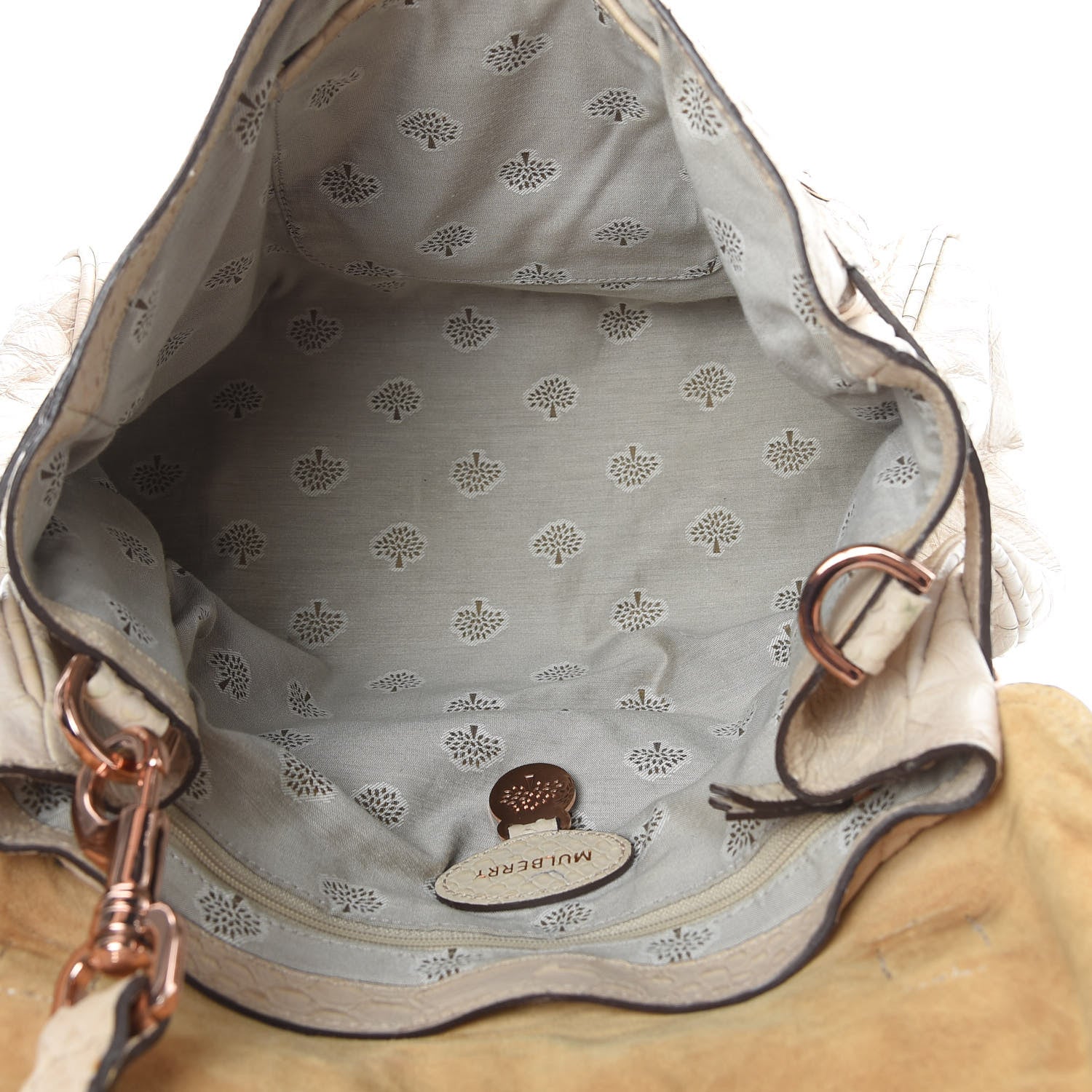Mulberry Python Embossed Calfskin Medium Alexa White 5 of 19