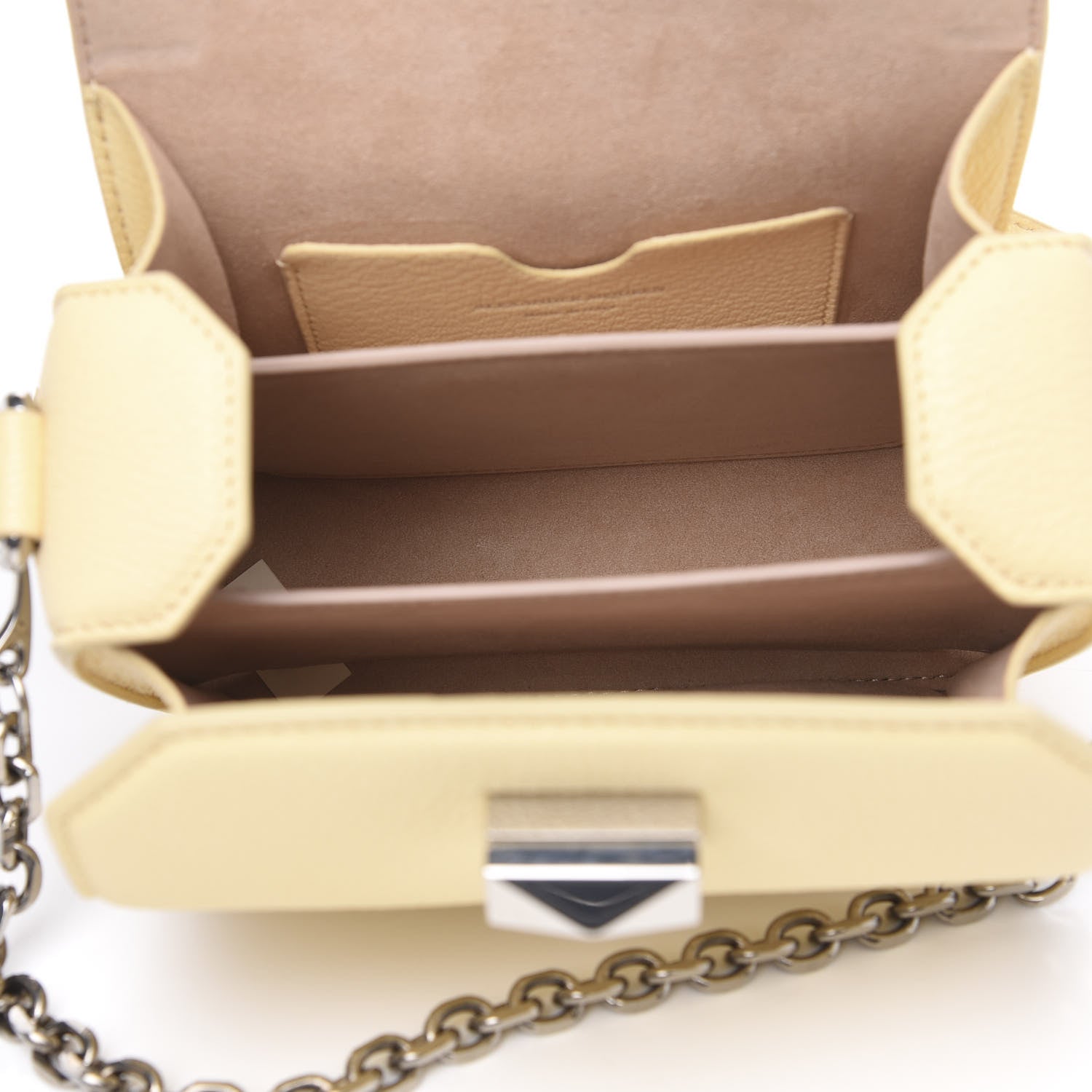Alexander McQueen Silky Amish Grain Calfskin Box Shoulder Bag 16 Lemon Yellow 4 of 8