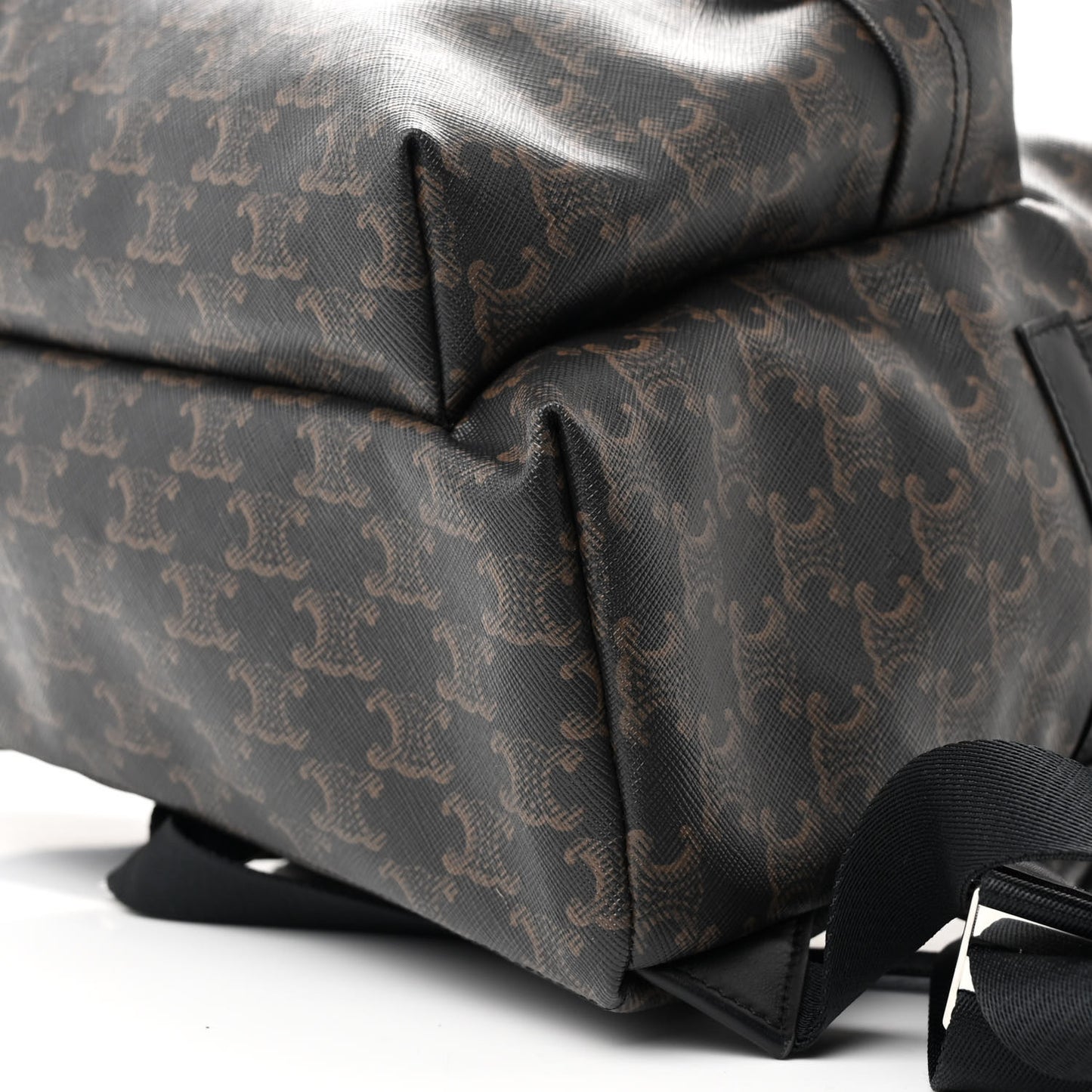 Triomphe Canvas XL Calfskin Backpack Black