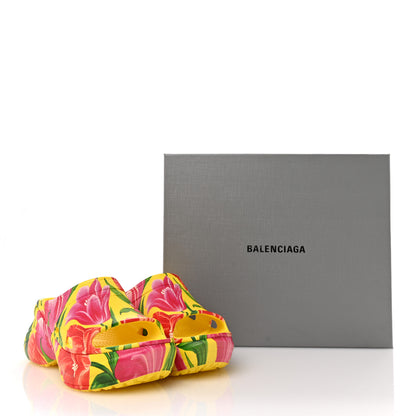 Balenciaga X CROCS Rubber Tulip Print  Womens Pool Slides 38 Multicolor 9 of 9