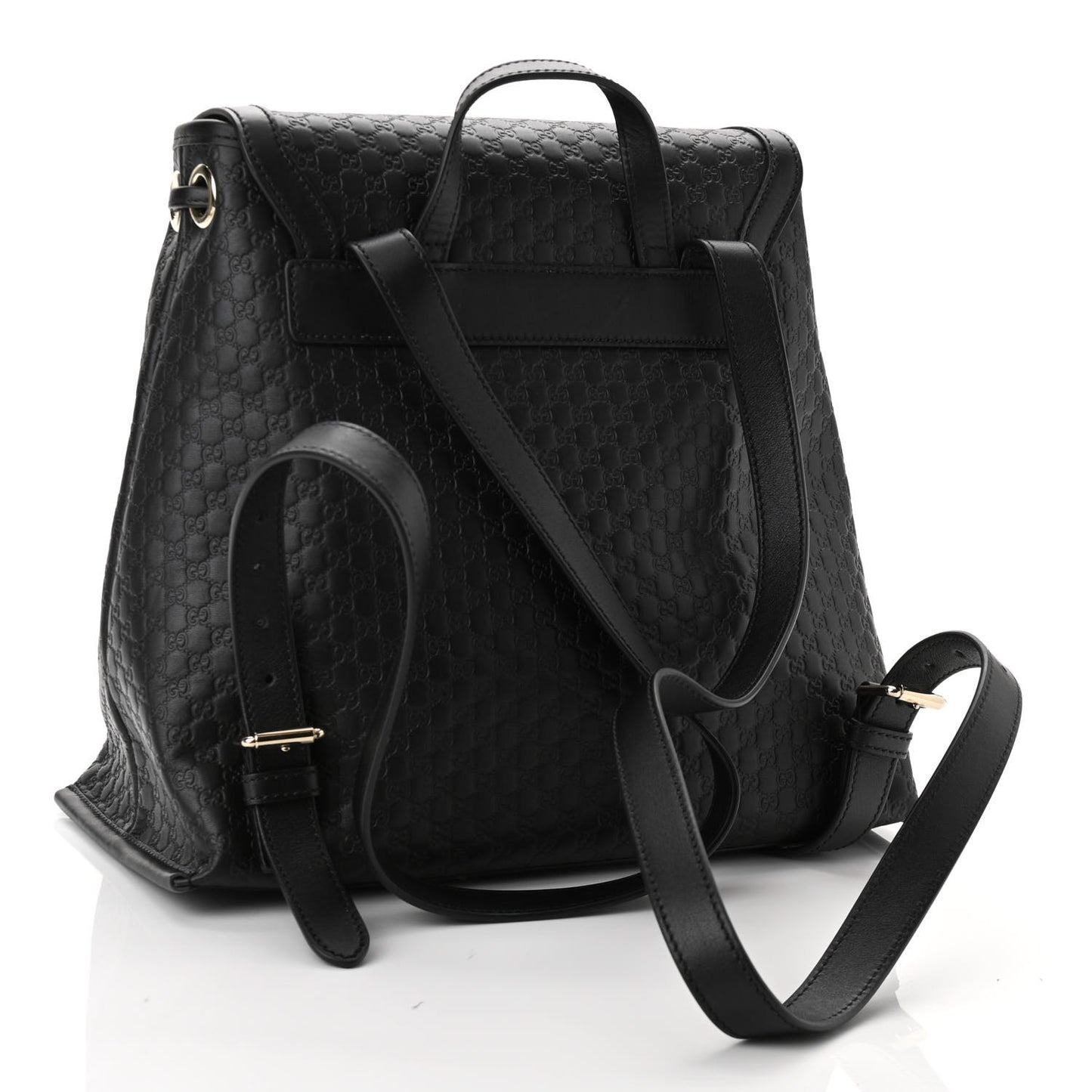 Microguccissima Drawstring Backpack Black