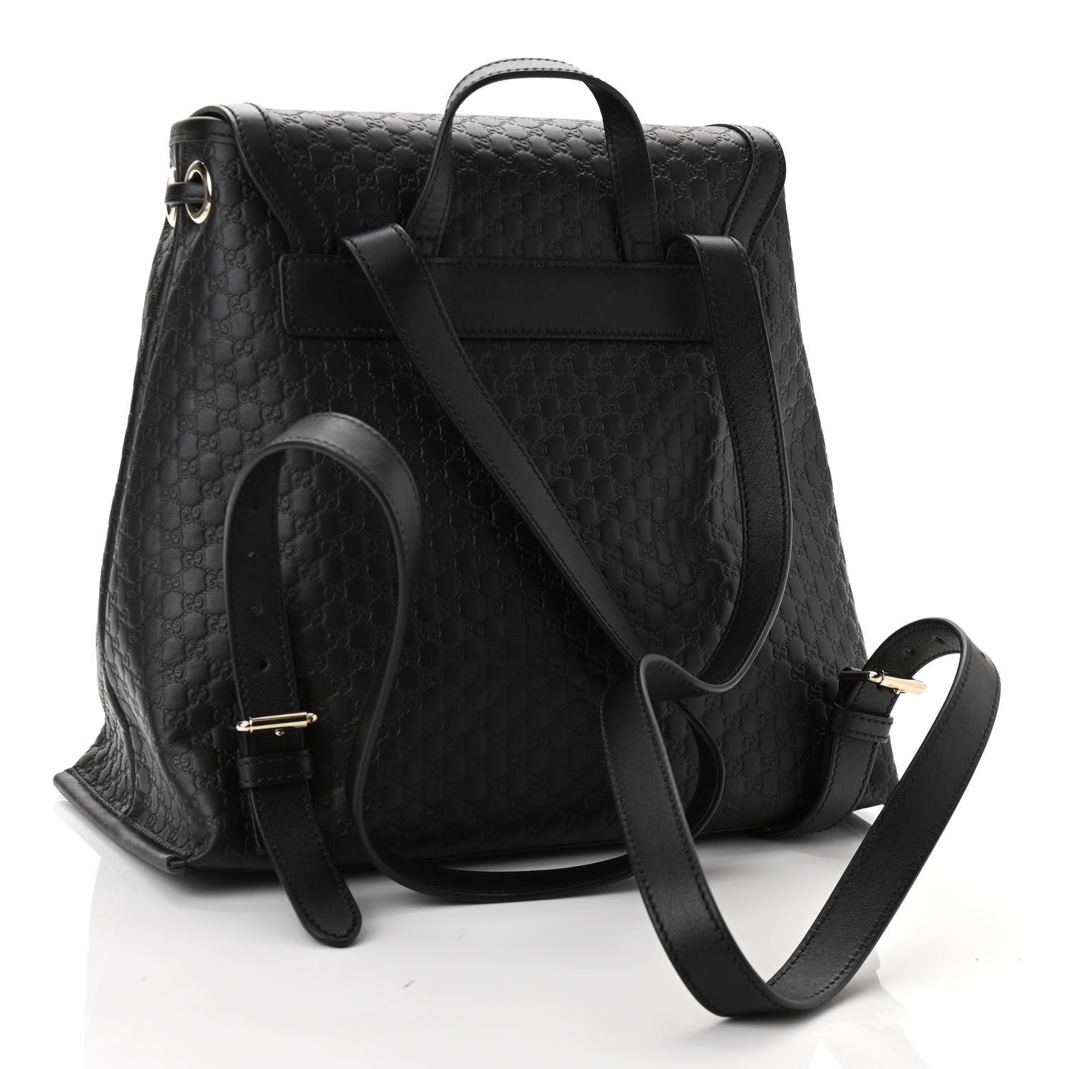 Gucci Microguccissima Drawstring Backpack Black 2 of 9