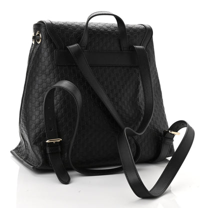 Gucci Microguccissima Drawstring Backpack Black 2 of 9