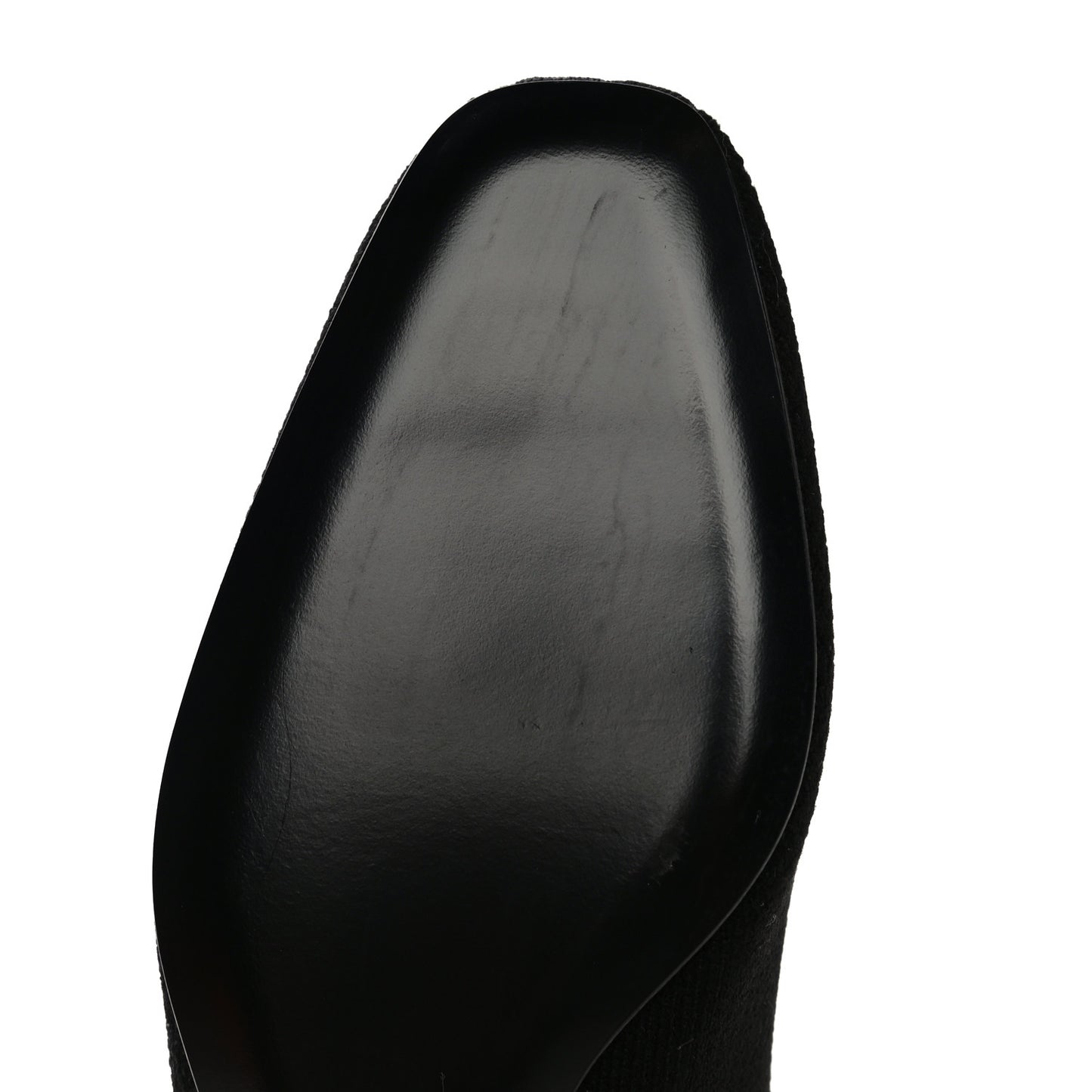 Knit Calfskin Duo Ankle Boots 35.5 Black
