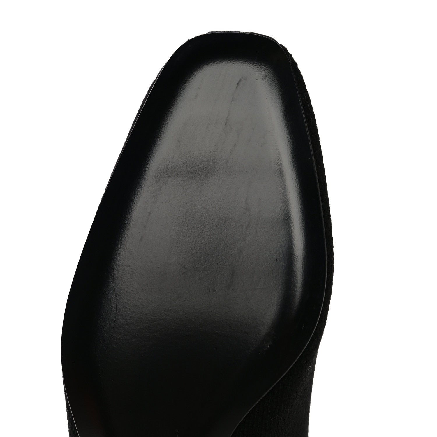 Hermes Knit Calfskin Duo Ankle Boots 35.5 Black 9 of 11