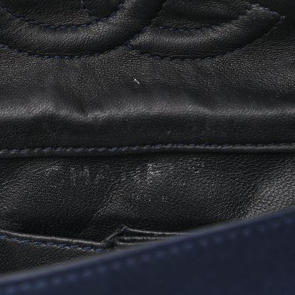 Chanel Satin Paillette Sequin Quilted Medium Single Flap Navy 7 of 15