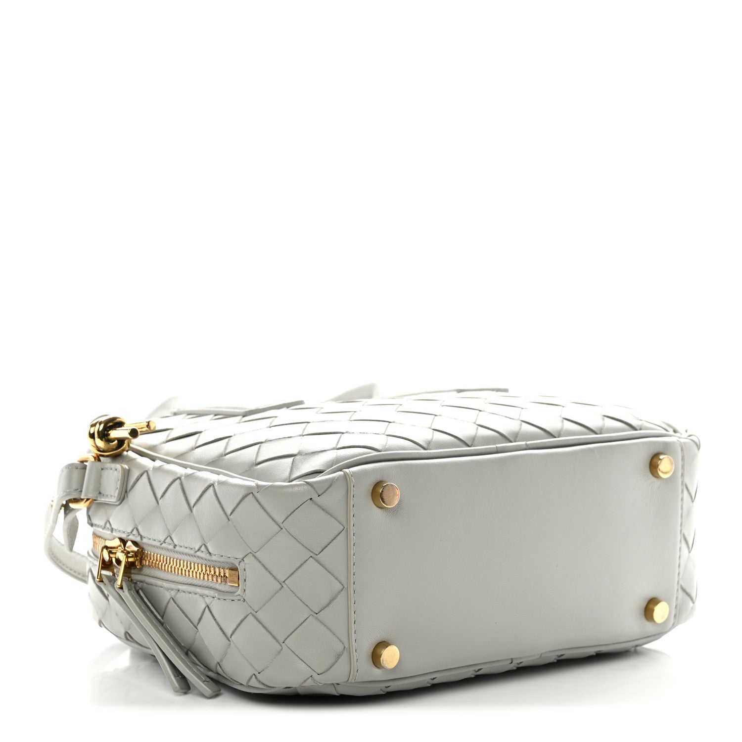 Bottega Veneta Lambskin Intrecciato Small Getaway Agate Grey 4 of 10