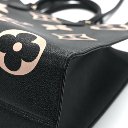 Louis Vuitton Empreinte Monogram Giant Onthego GM Black Beige 18 of 19