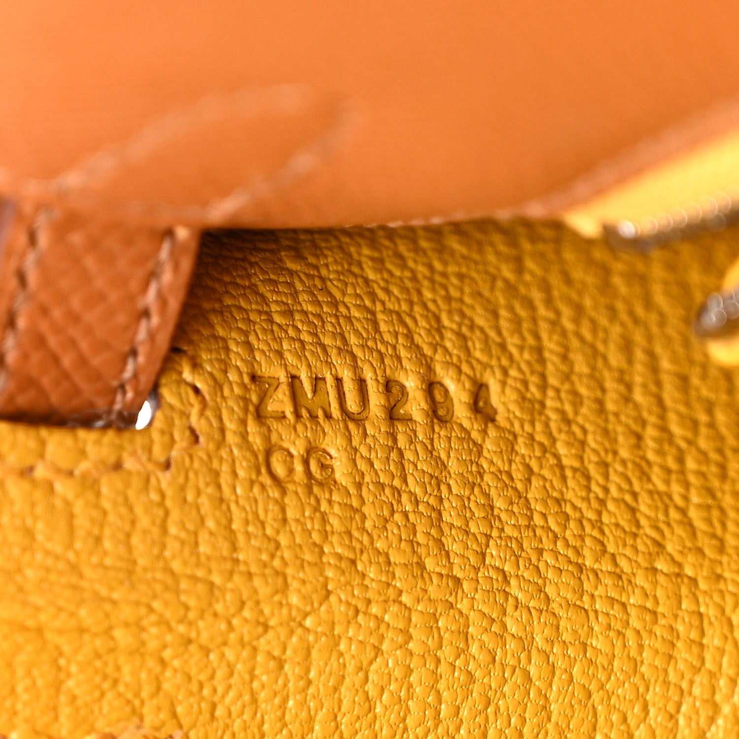 Hermes Epsom Verso Kelly Sellier 25 Caramel Jaune Ambre 7 of 13