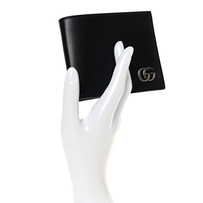 Gucci Smooth Calfskin GG Marmont Bi-Fold Wallet Black 2 of 8