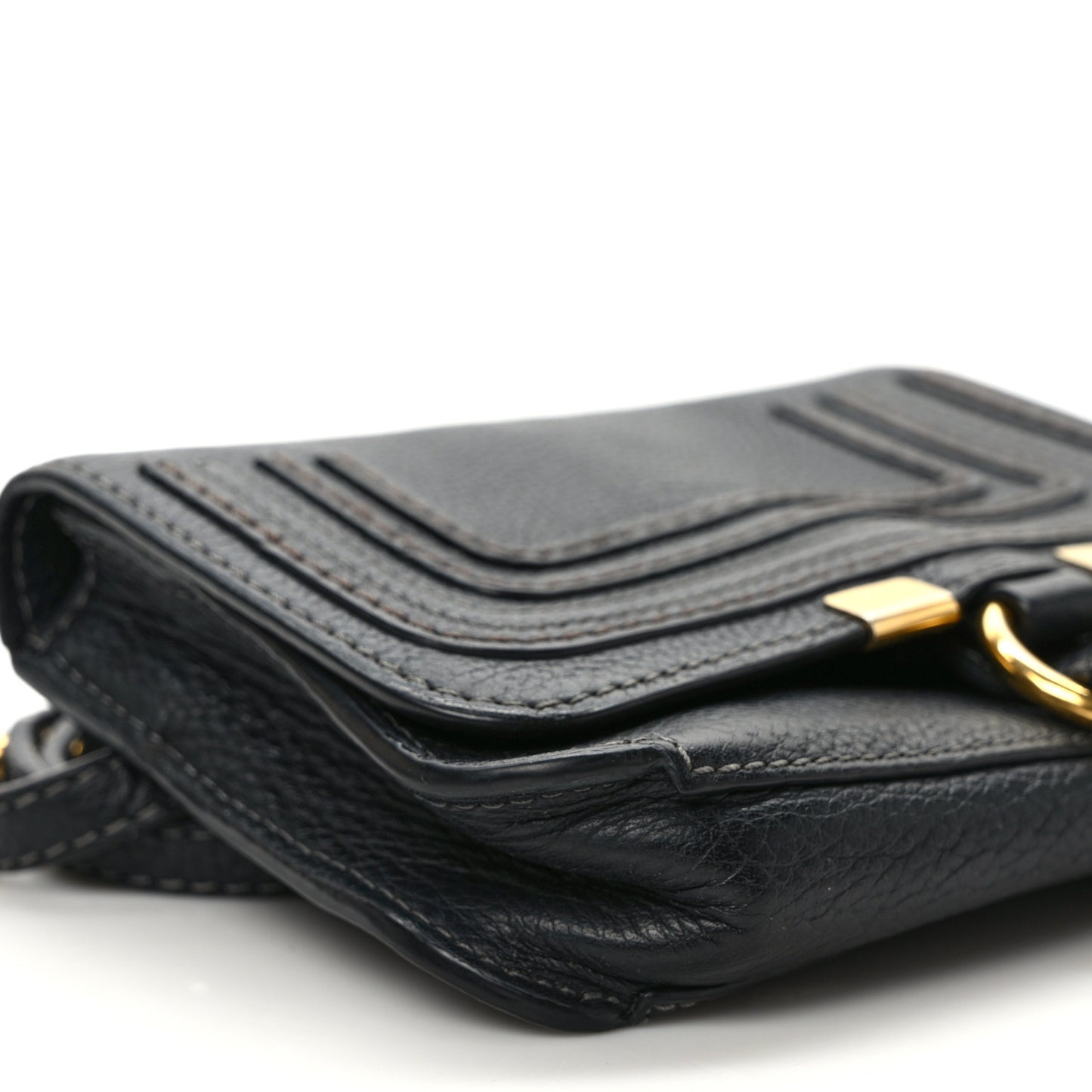 Calfskin Marcie Convertible Belt Bag Black
