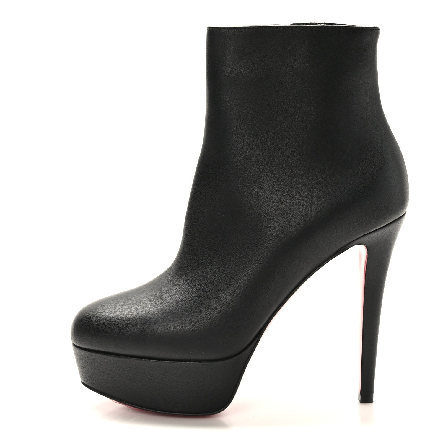 Christian Louboutin Calfskin Bianca 120 Ankle Boots 37 Black 1 of 6