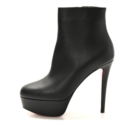 Christian Louboutin Calfskin Bianca 120 Ankle Boots 37 Black 1 of 6