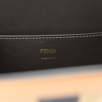 Fendi Vitello King Nubuck Pequin Karligraphy Pocket Shoulder Bag Biscuit Tobacco Moro 8 of 9