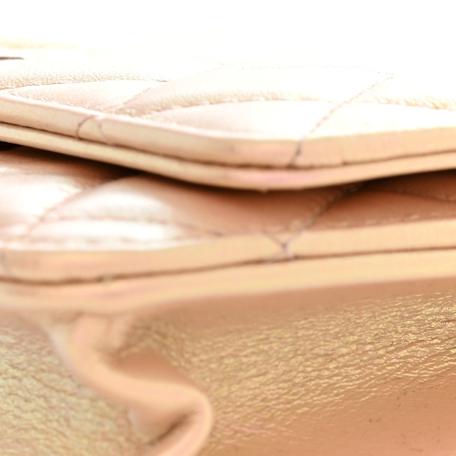 Chanel Iridescent Calfskin Quilted Wallet On Chain WOC Pink 11 of 12