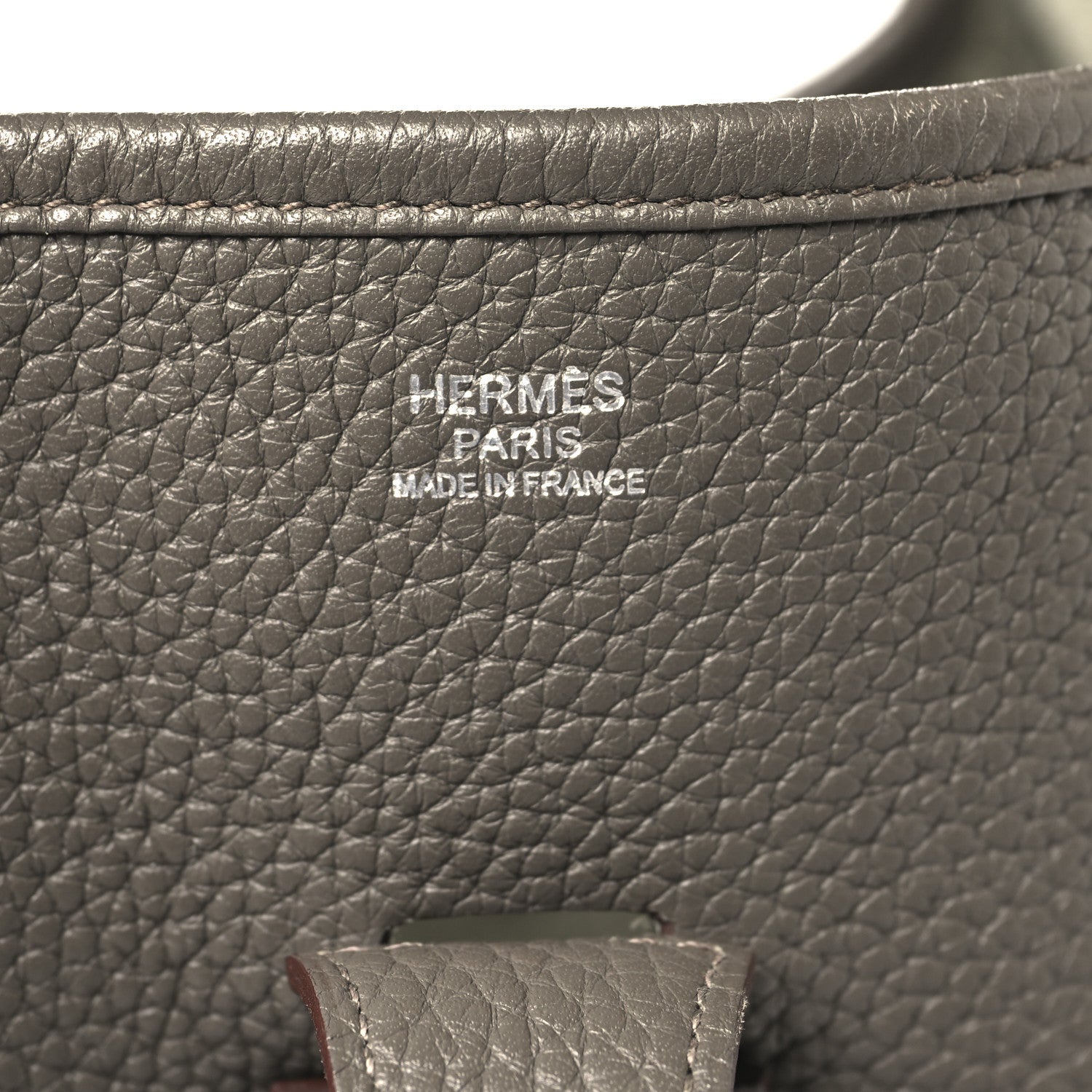 Hermes Taurillon Clemence Evelyne III GM Etain 6 of 10