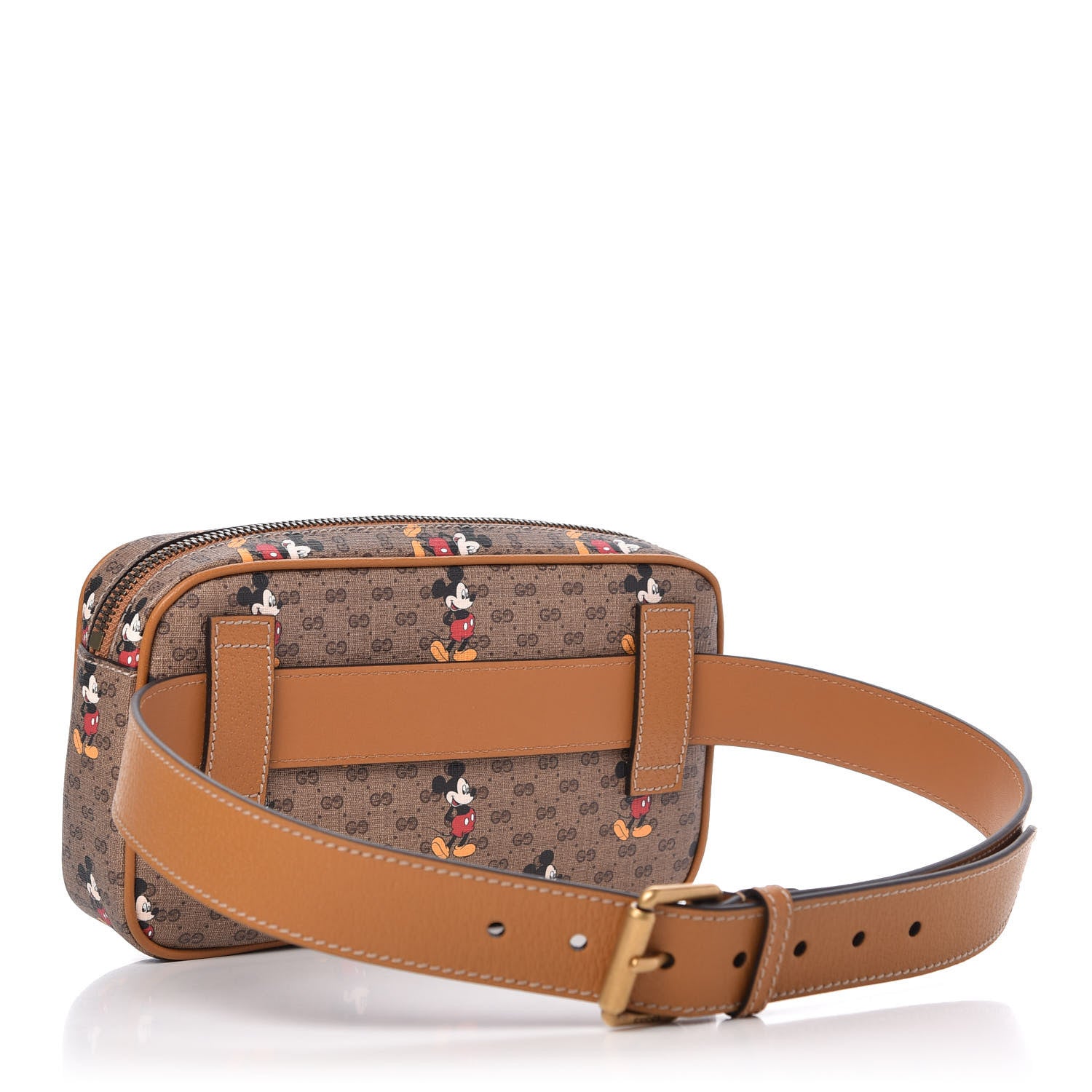 Gucci X DISNEY Mini Vintage GG Supreme Monogram Mickey Mouse Small Belt Bag 90 36 Beige Vintage Sun Oil 3 of 12
