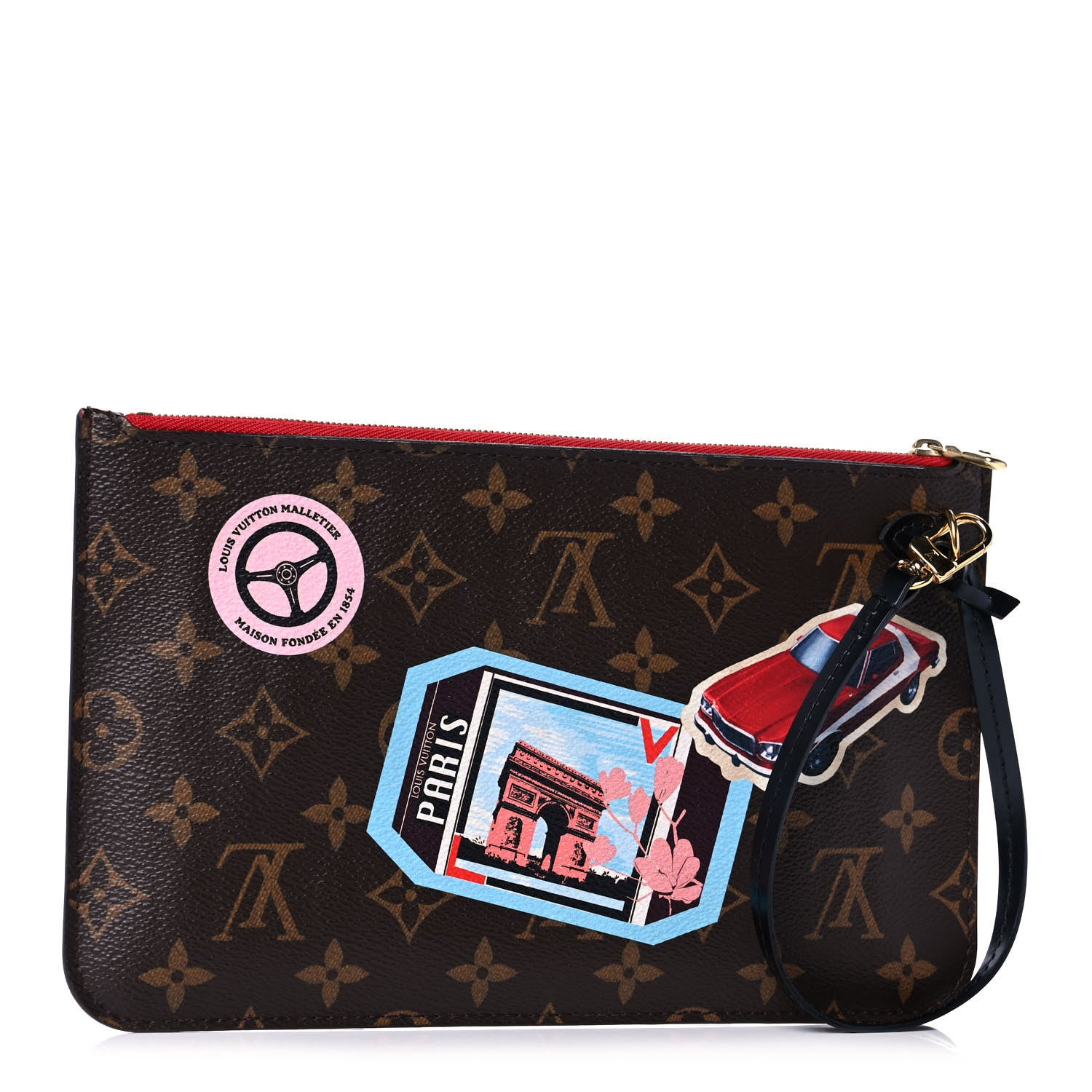Louis Vuitton Monogram World Tour Neverfull MM GM Pochette 3 of 16