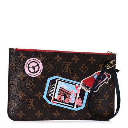 Louis Vuitton Monogram World Tour Neverfull MM GM Pochette 3 of 16