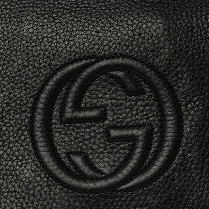 Gucci Pebbled Calfskin Medium Soho Flap Crossbody Black 18 of 21