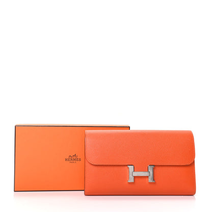 Hermes Epsom Constance Long Wallet Feu 7 of 7