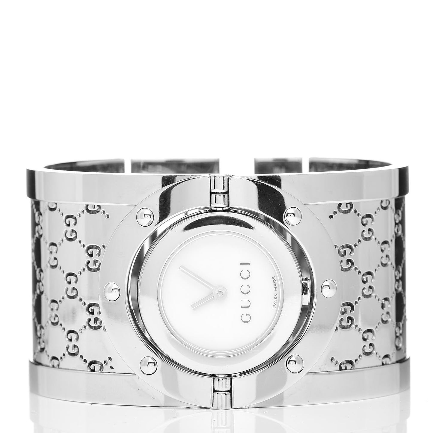 Stainless Steel Mother of Pearl 33mm Twirl Quartz Watch