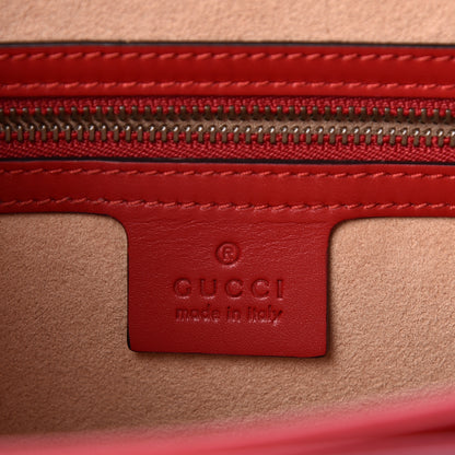 Gucci Calfskin Sylvie Web Small Queen Margaret Top Handle Bag Blue Agata Hibiscus Red Mystic White Sugar Pink 6 of 10
