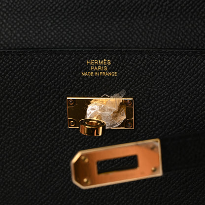 Hermes Epsom Kelly Wallet To Go Black 4 of 10