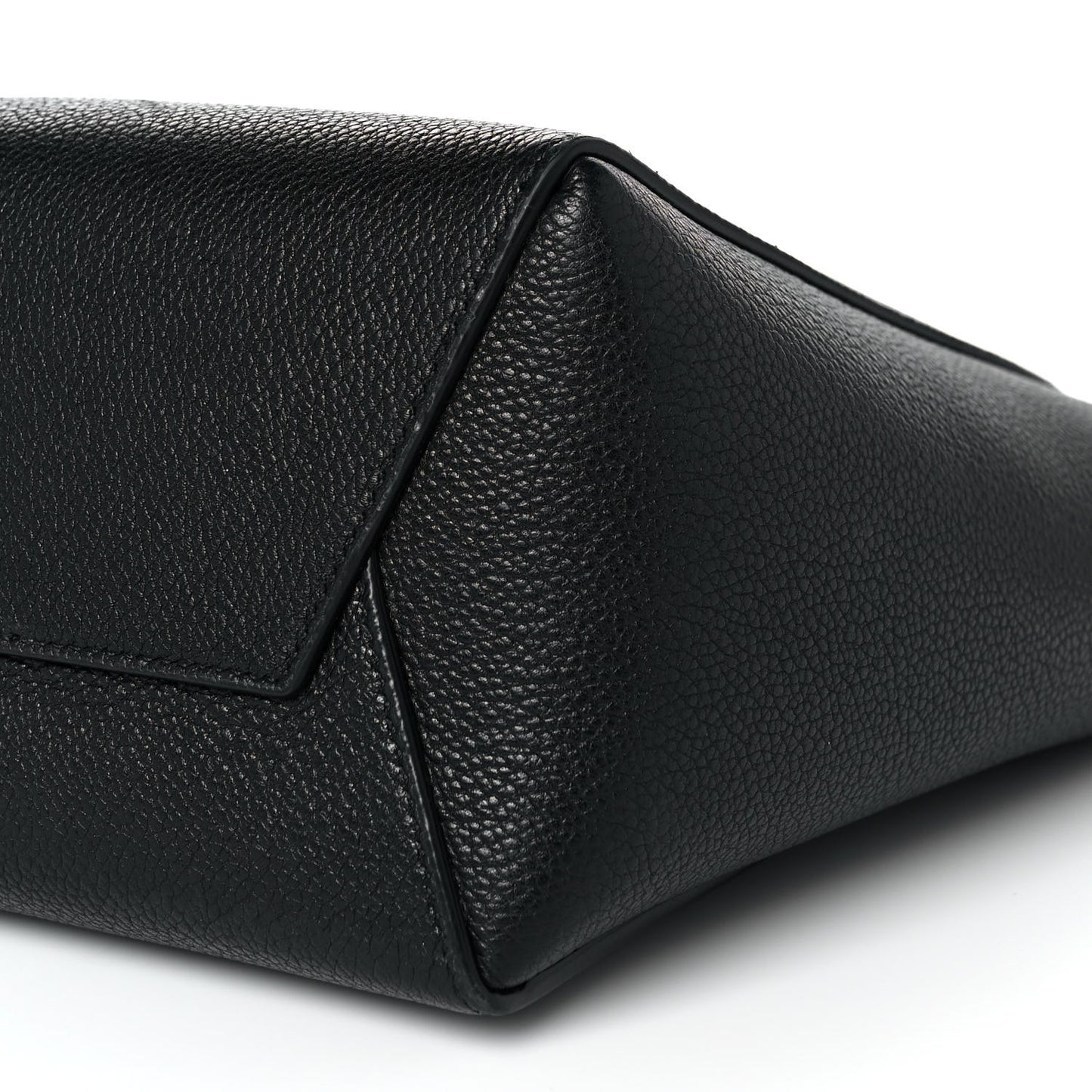 Soft Grained Calfskin Small Sangle Bucket Bag Black